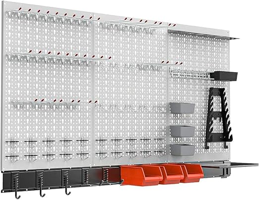 TORACK 109-Piece Pegboard Organizer