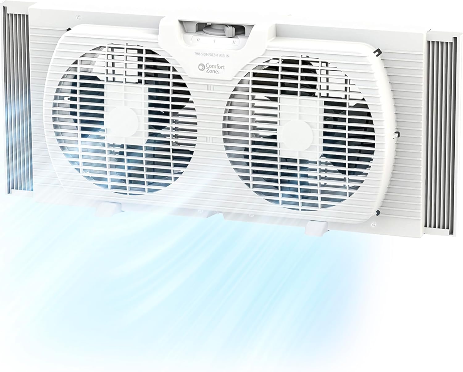 Comfort Zone CZ319WT Ventilador Doble