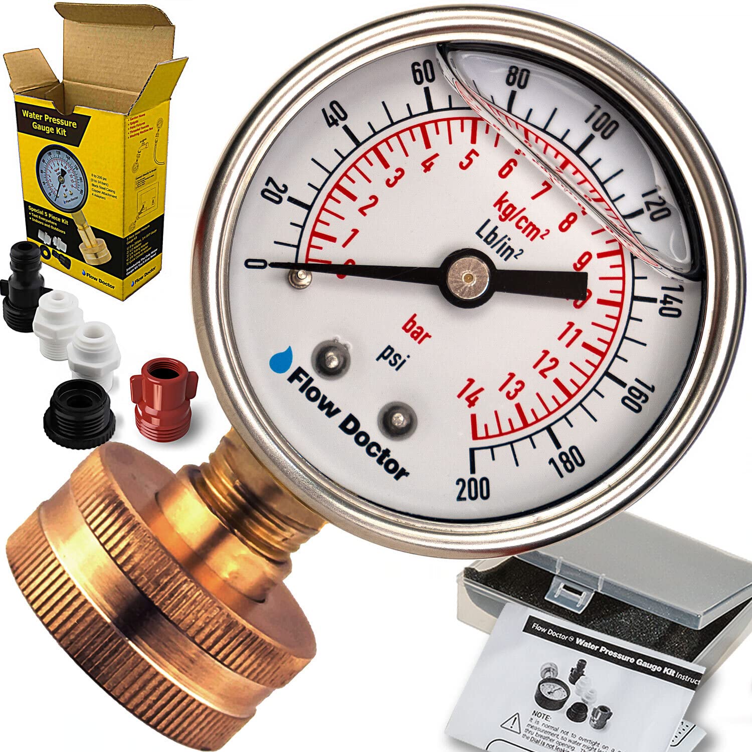Flow Doctor Water Pressure Gauge Kit