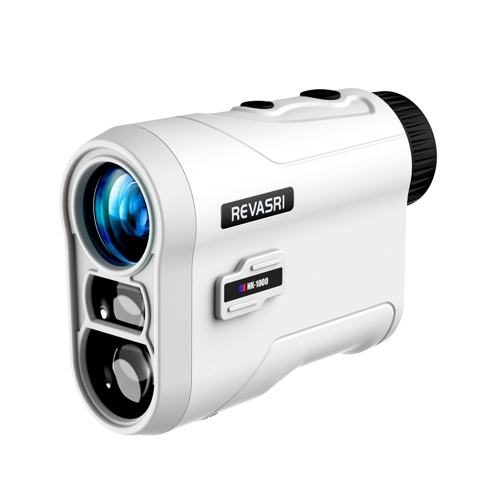 REVASRI Range Finder for Golf, Slope, Pin Lock Vibration 1000Y Rangefinder | 6.5X Magnification, External Slope Switch for Golf Tournament Legal, Rechargeable Golf Rangefinder