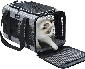 Vceoa 17.5x11x11 Inches Cat, Dog Carrier