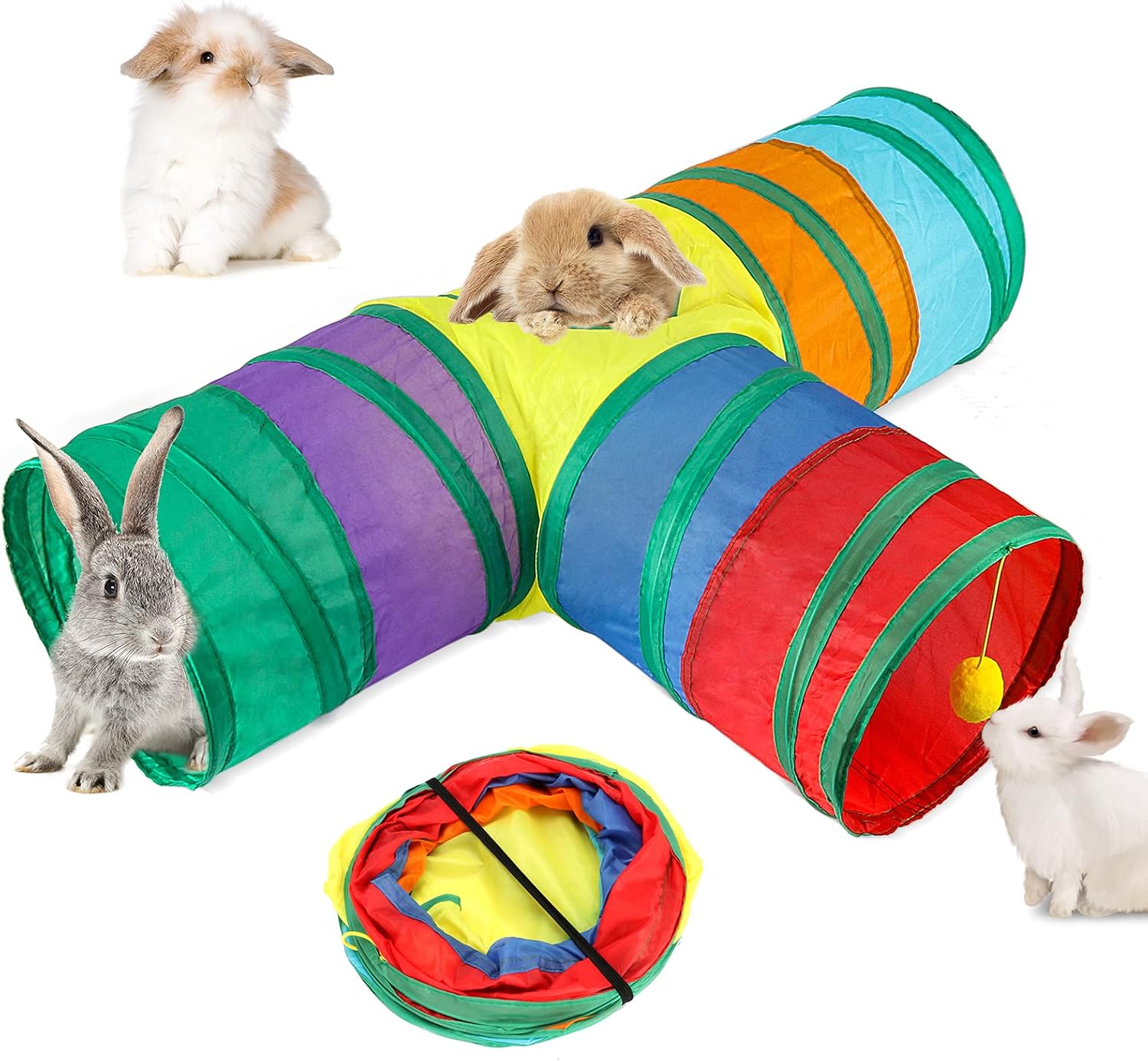 BWOGUE 3-Way Bunny Tunnel