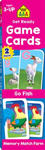 School Zone Go Fish & Memory Match Farm 2-Pack