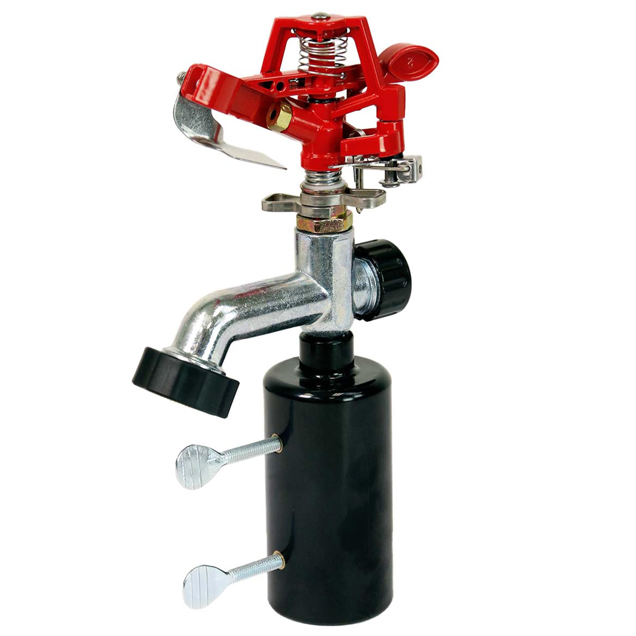 Chapin T-Post Impact Sprinkler with 360° Coverage | Heavy-duty metal head for gardens, orchards, food plots and pasture irrigation