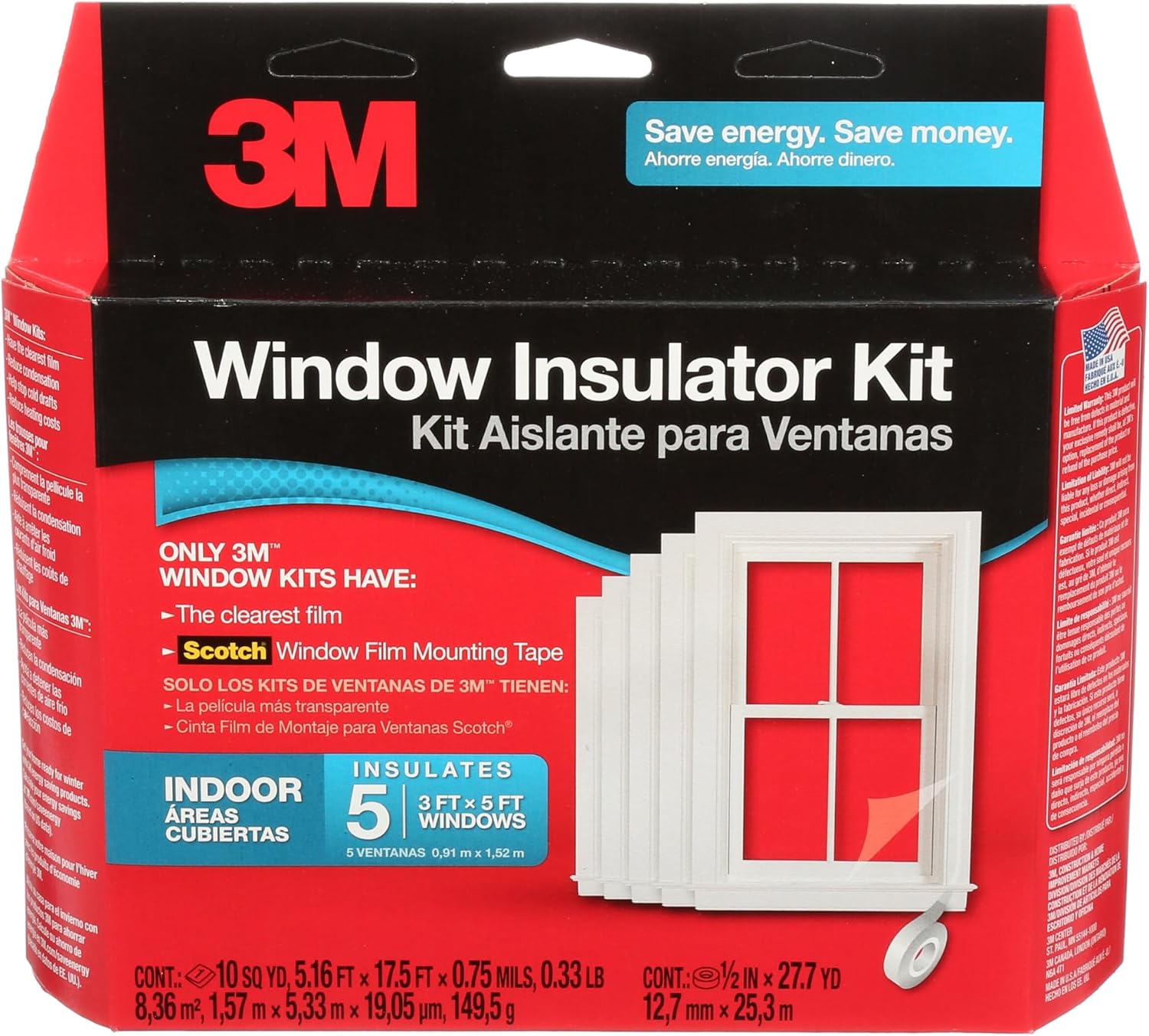 3M Indoor Window Insulator Kit