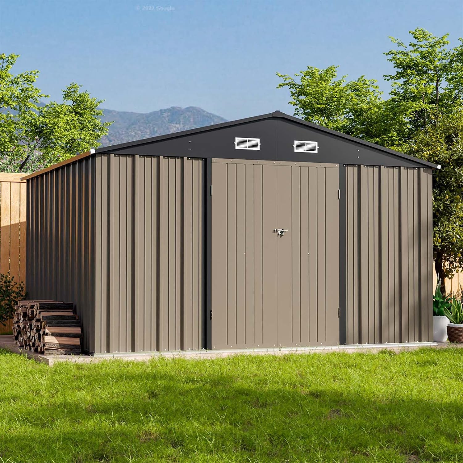 Patiowell 10x8 Metal Shed