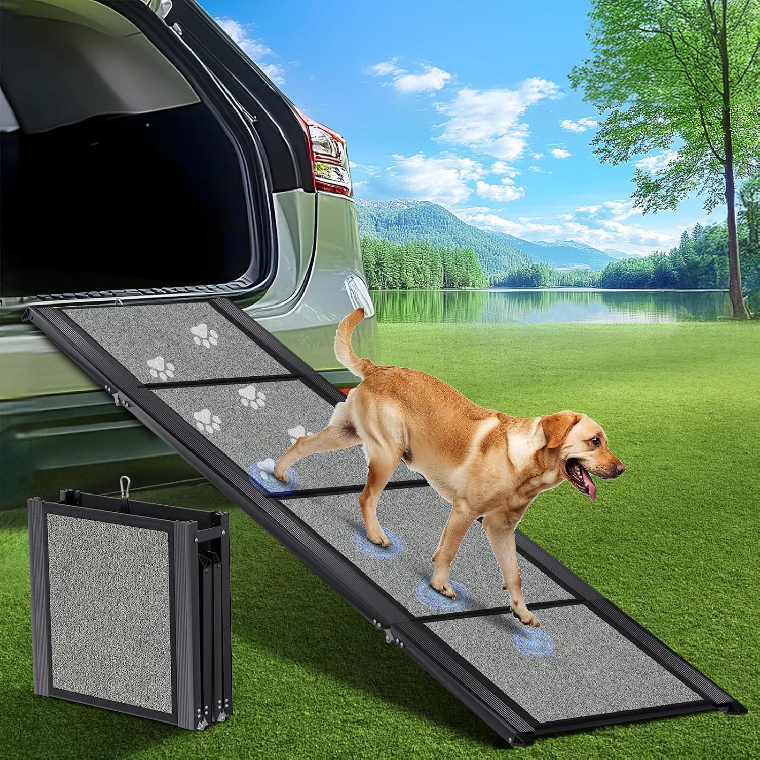 71-Inch Folding Dog Car Ramp