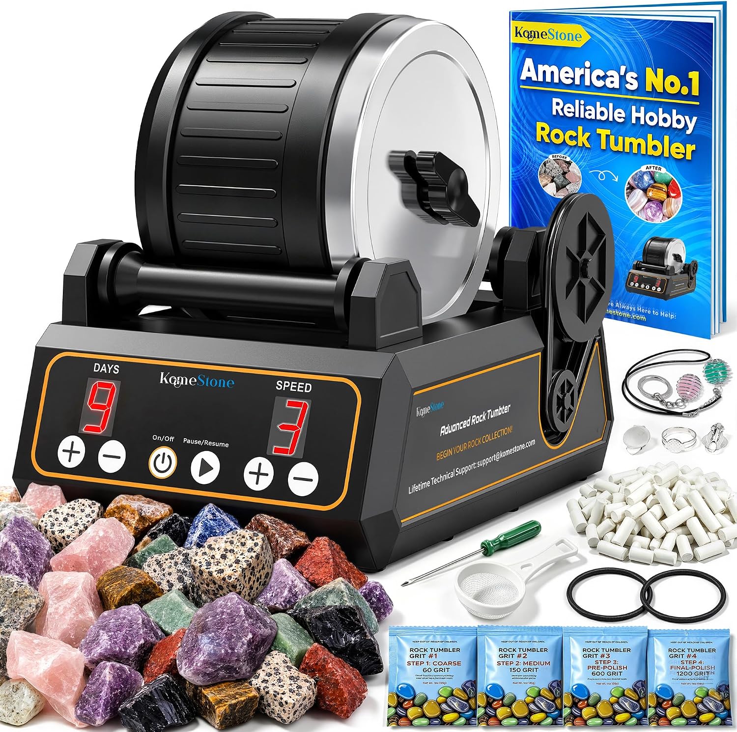 KomeStone K1 Quiet Rock Tumbler