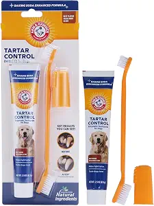 Arm & Hammer Tartar Control Dog Dental Kit, Beef Flavor, 3-Piece