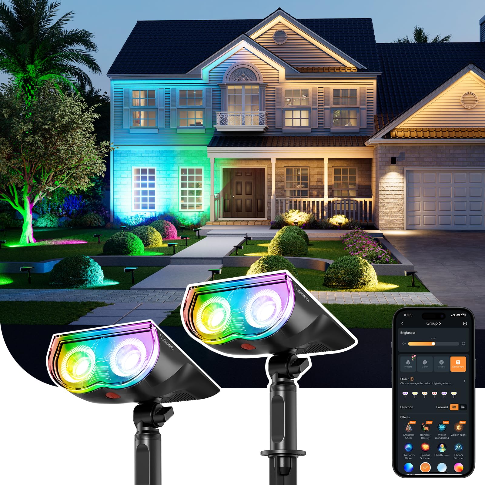 Linkind SL5C Smart Solar Spotlights