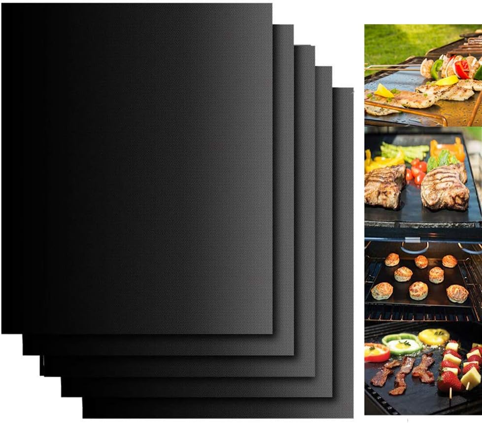 Dailyart 5-Pack Non-Stick Grill Mats