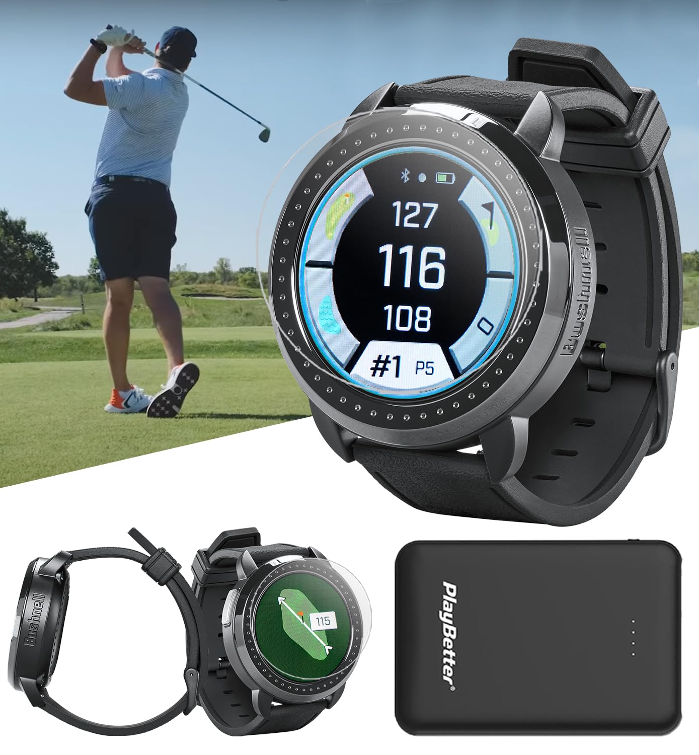 Bushnell iON Elite GPS watch bundle