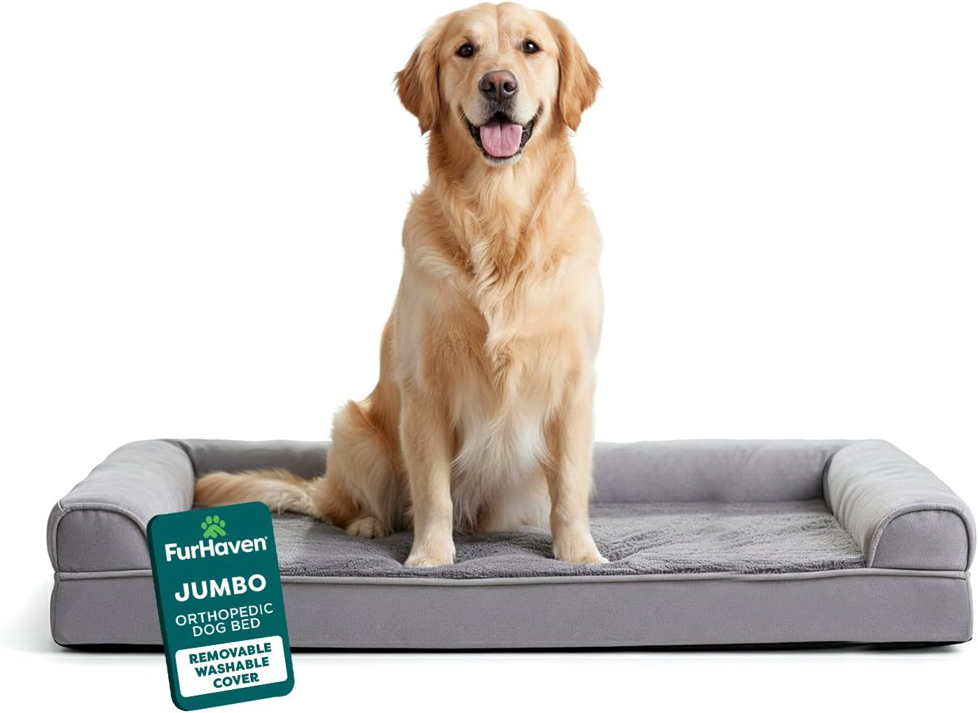 Furhaven Orthopedic Sofa Bed with Bolsters