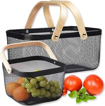 Cheardia 2-Pack Mesh Harvest Baskets
