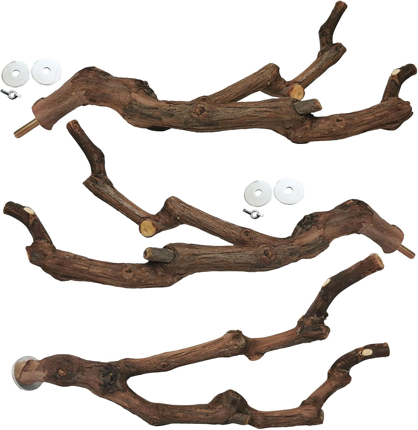 kathson set met 3 wijnrank-zitstokken