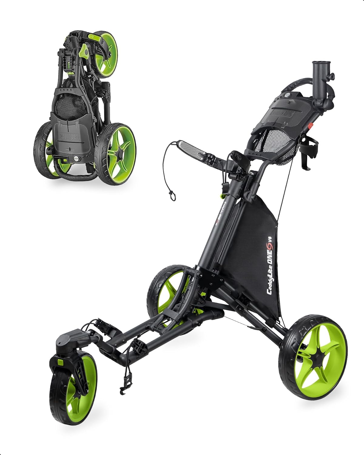 Caddytek ONE-Swivel V8 vs EZ-Fold V8 vs KVV: Best Golf Push Carts for Hilly Courses (2026)