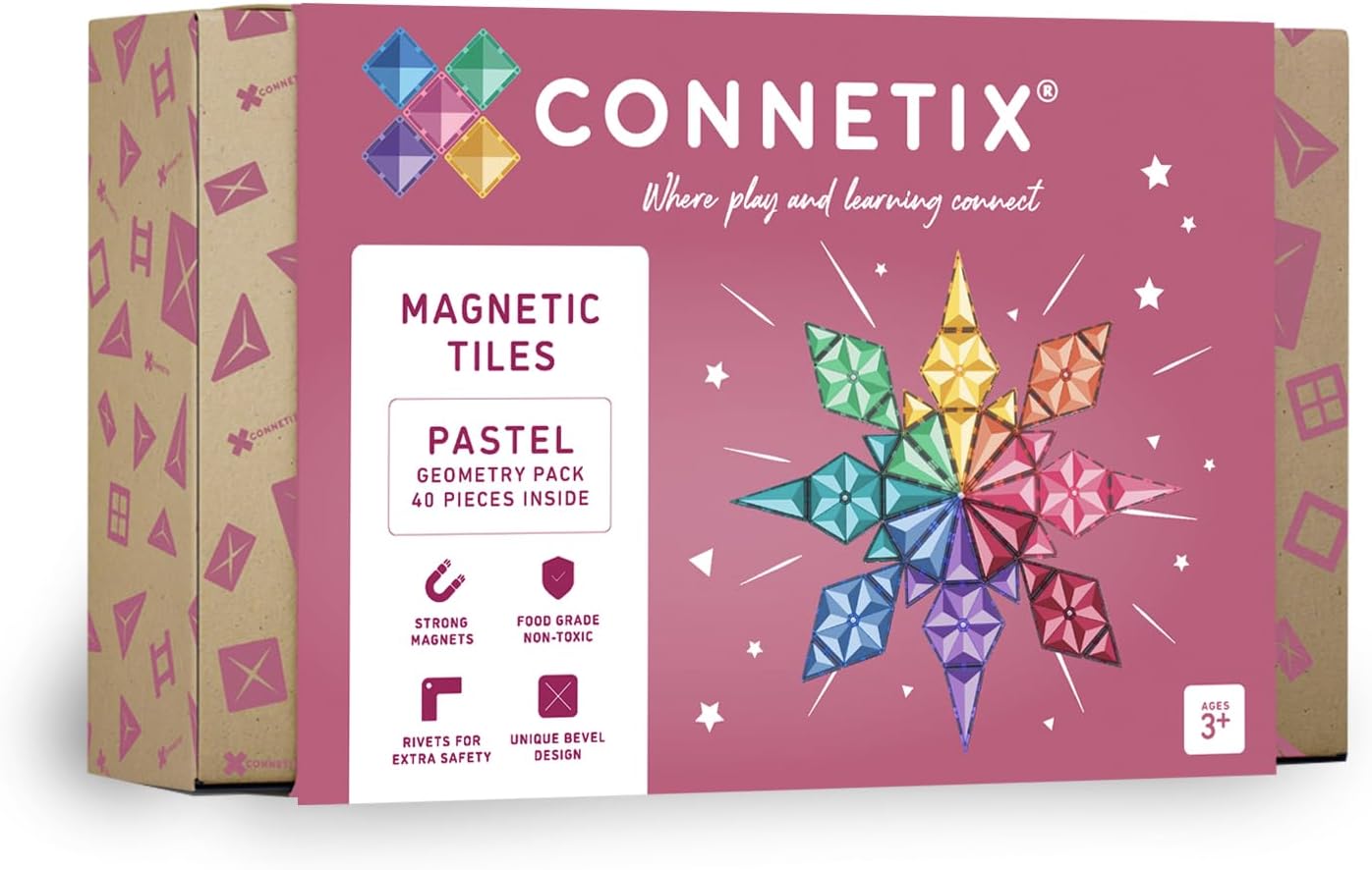 Connetix Pastel Geometry Pack