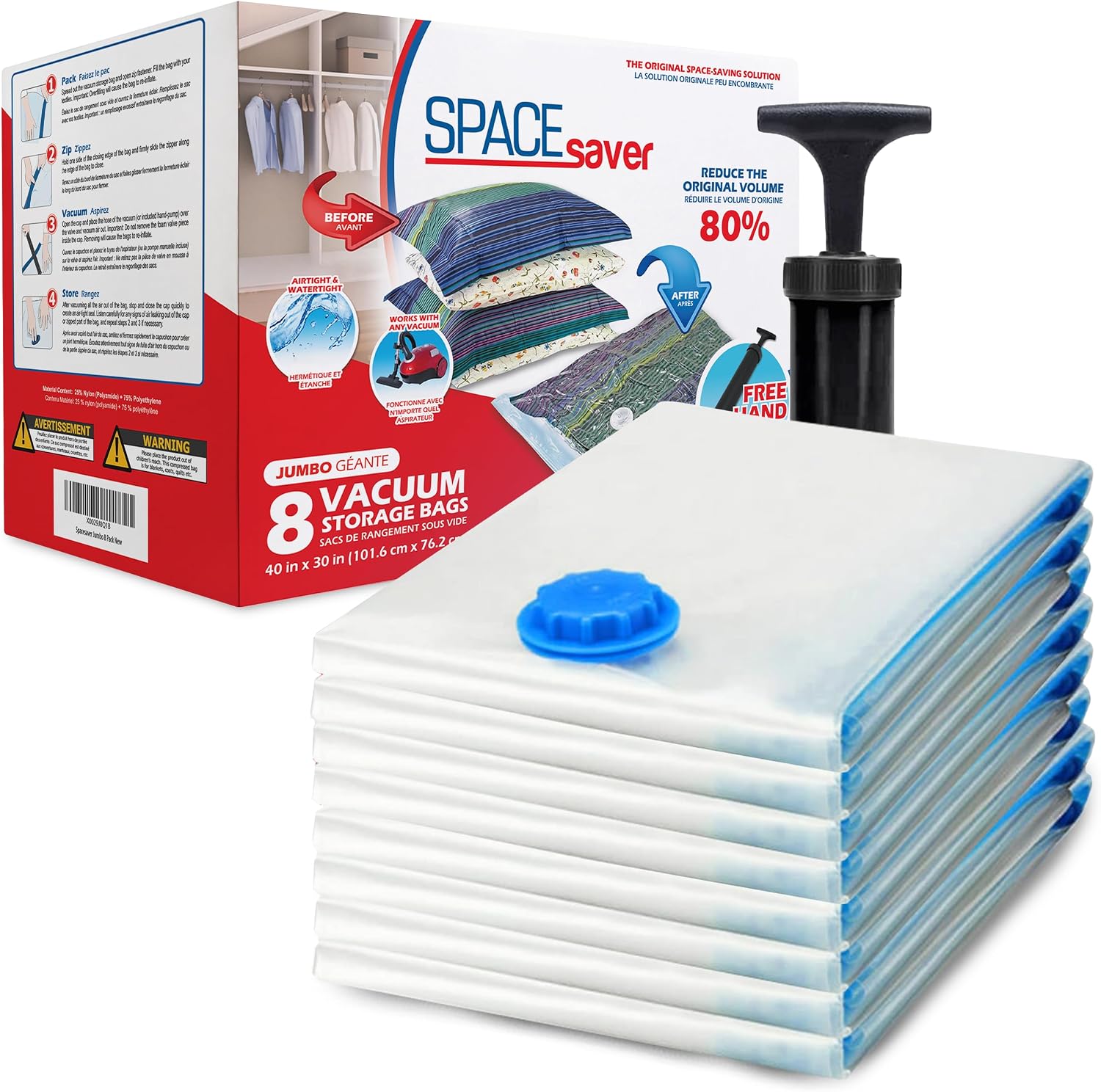 Spacesaver Jumbo 8-Pack