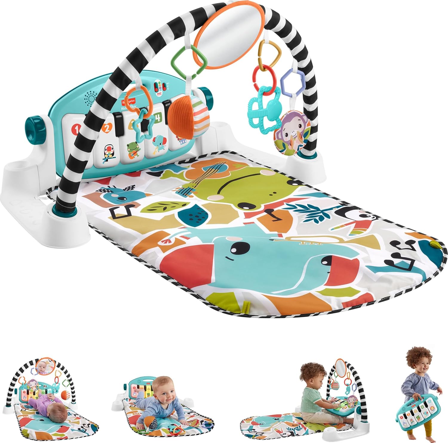 Fisher-Price Glow and Grow Kick & Play Piano Gym