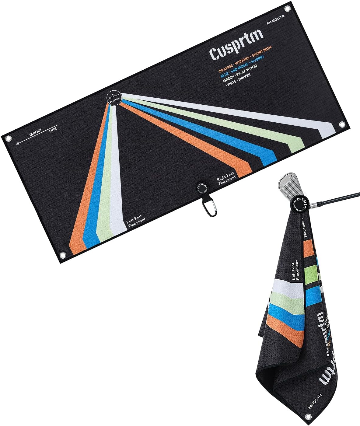 Cusprtm Magnetic Golf Stance Towel