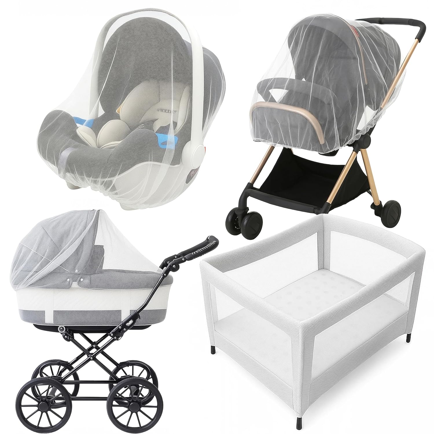 Mosquitera Enovoe para carrito y cuna