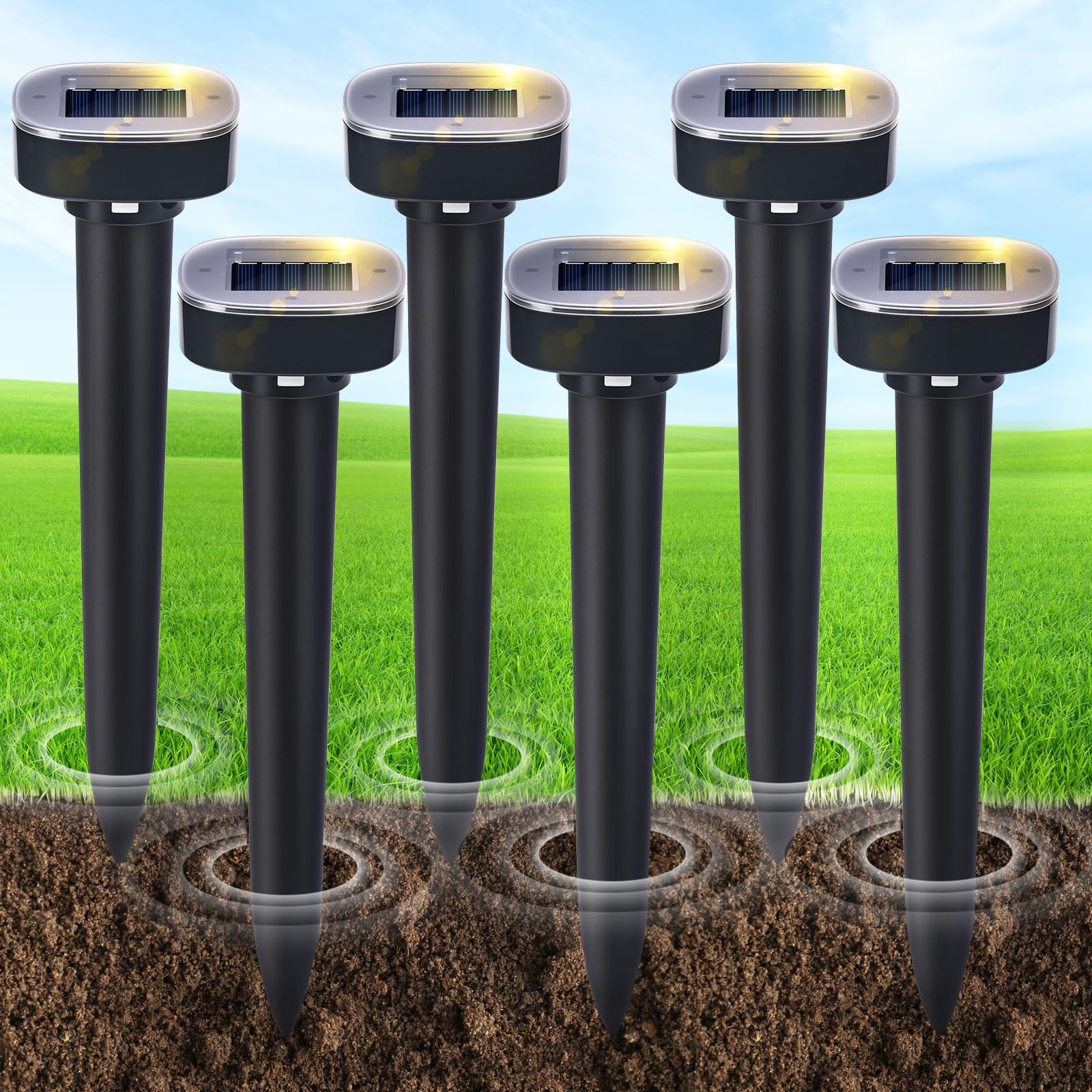 MCRWETO Solarvertreiber im 6er-Pack