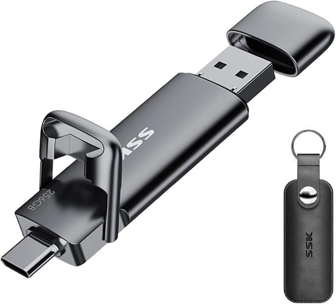 SSK Dual USB-C + A 256GB