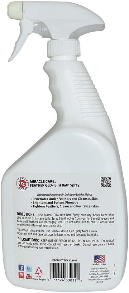 Miracle Care Feather Glo Bird Bath Spray