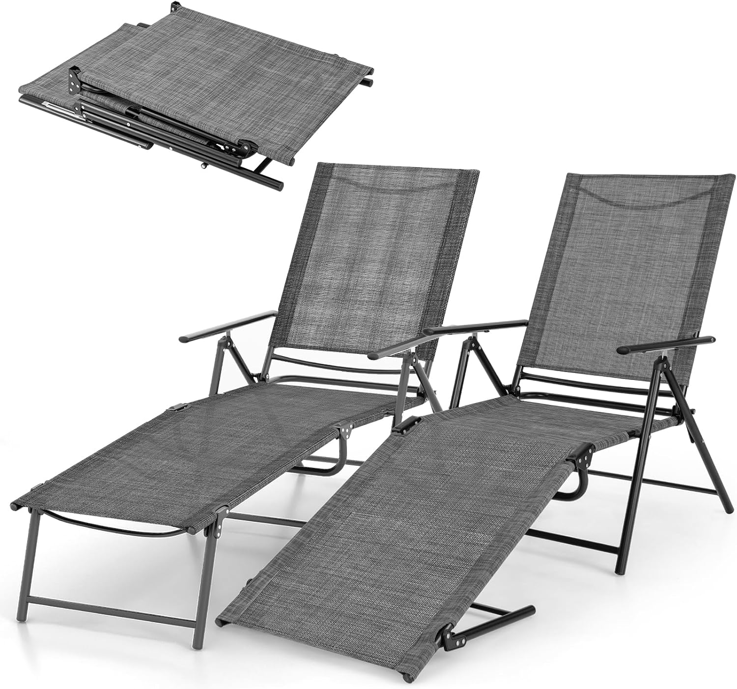 Giantex Set of 2 Tanning Chairs