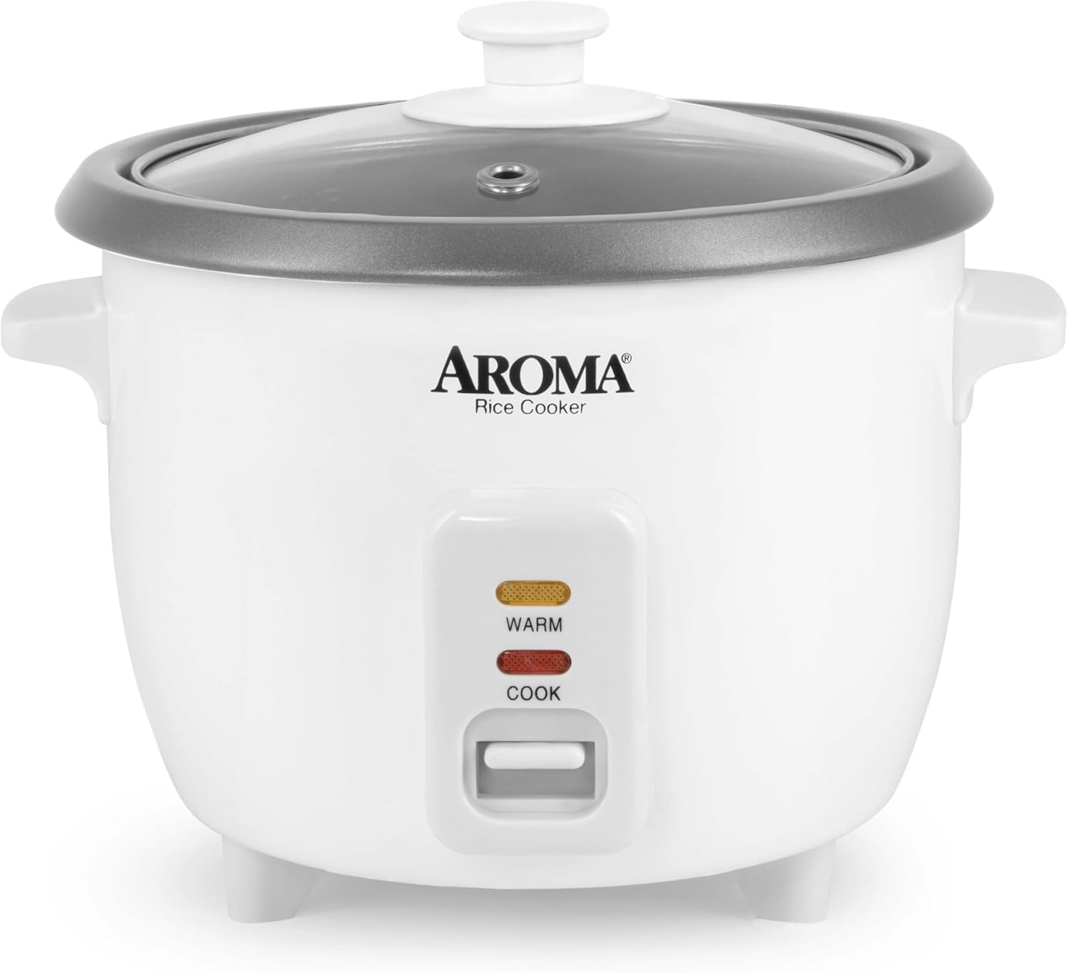 AROMA 3-Cup Uncooked/6-Cup Cooked Rice Cooker