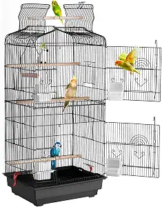 VEVOR 41-inch Open Top Large Parrot Bird Cage