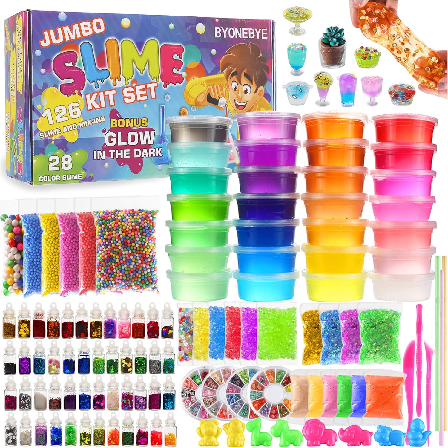 126 Pcs DIY Slime Making Kit