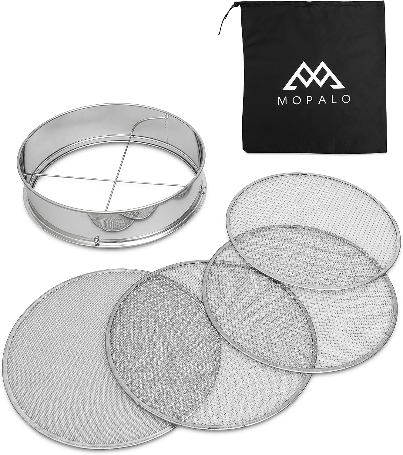 Mopalo 12-inch Soil Sieve Set