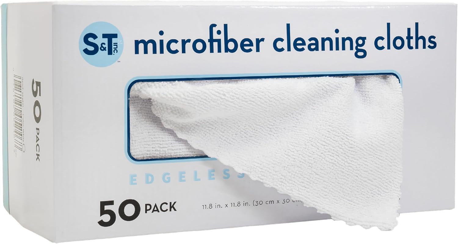 S&T INC. Boxed Cloths 50-Pack