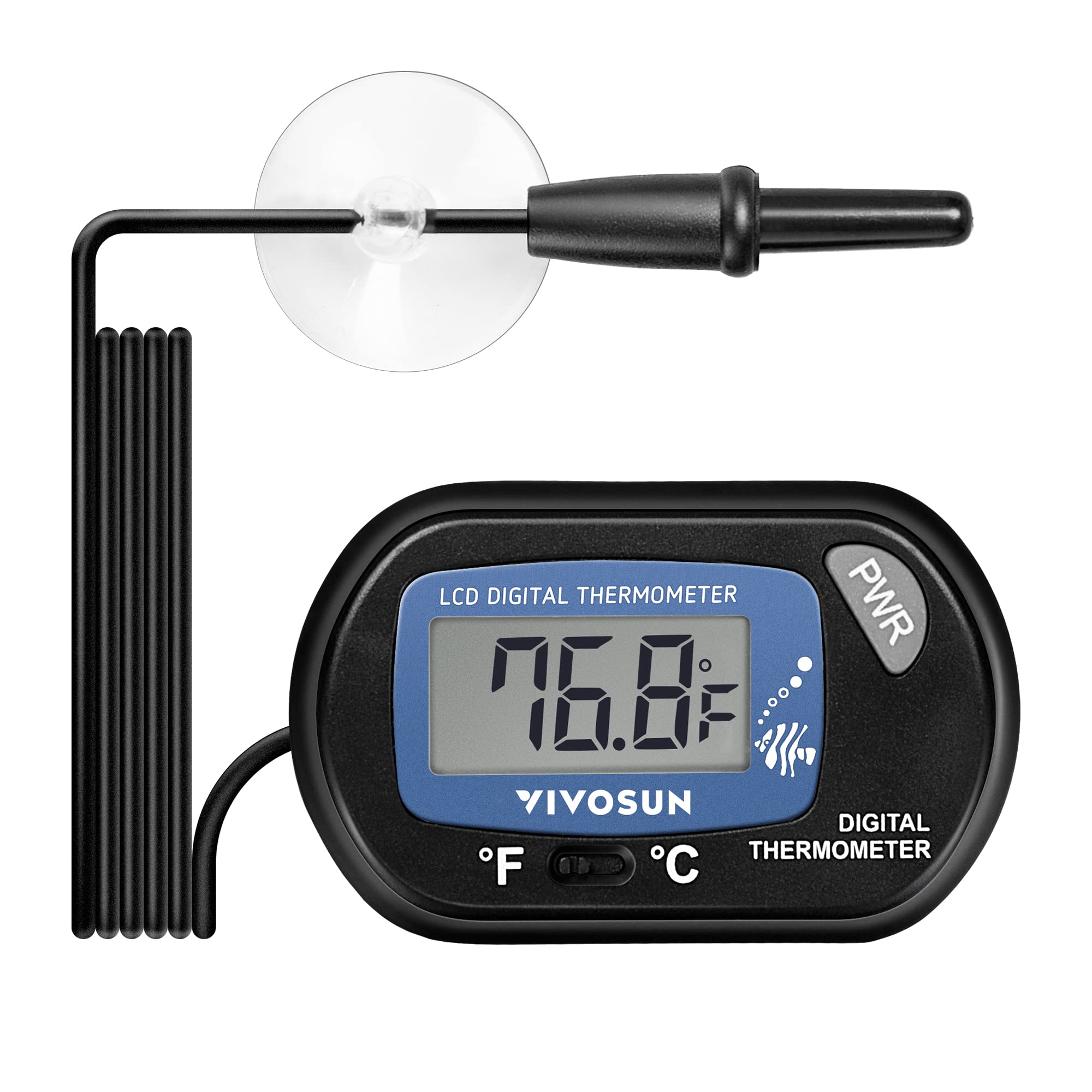 VIVOSUN digital LCD-akvarietermometer