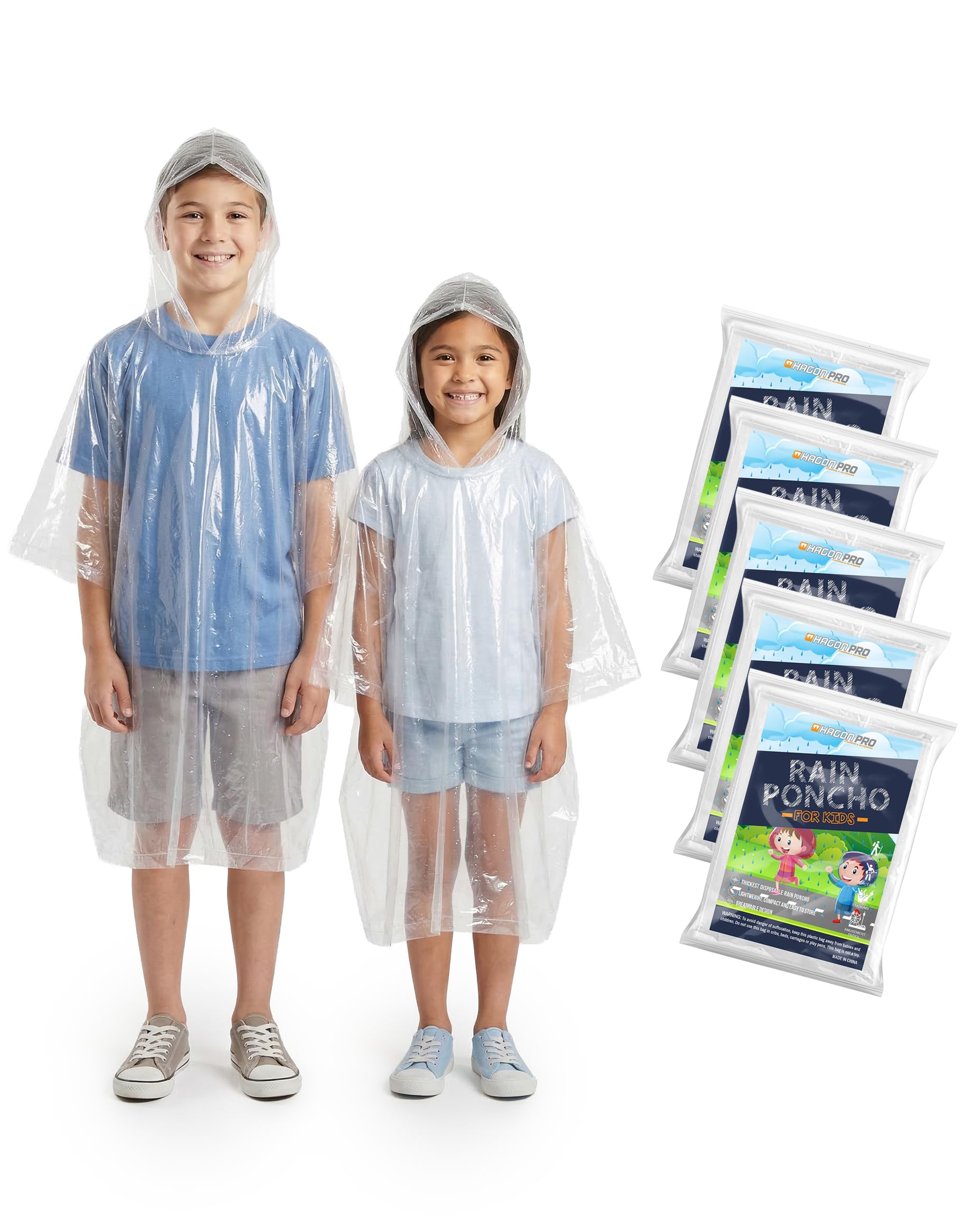 Ponchos infantiles Hagon PRO 5 unidades