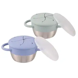 Elk and Friends Stainless Steel Snack Cups with Travel Lid