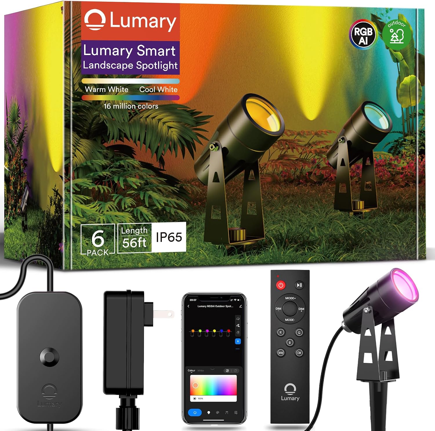 Lumary Smart 6-Pack, 56 ft