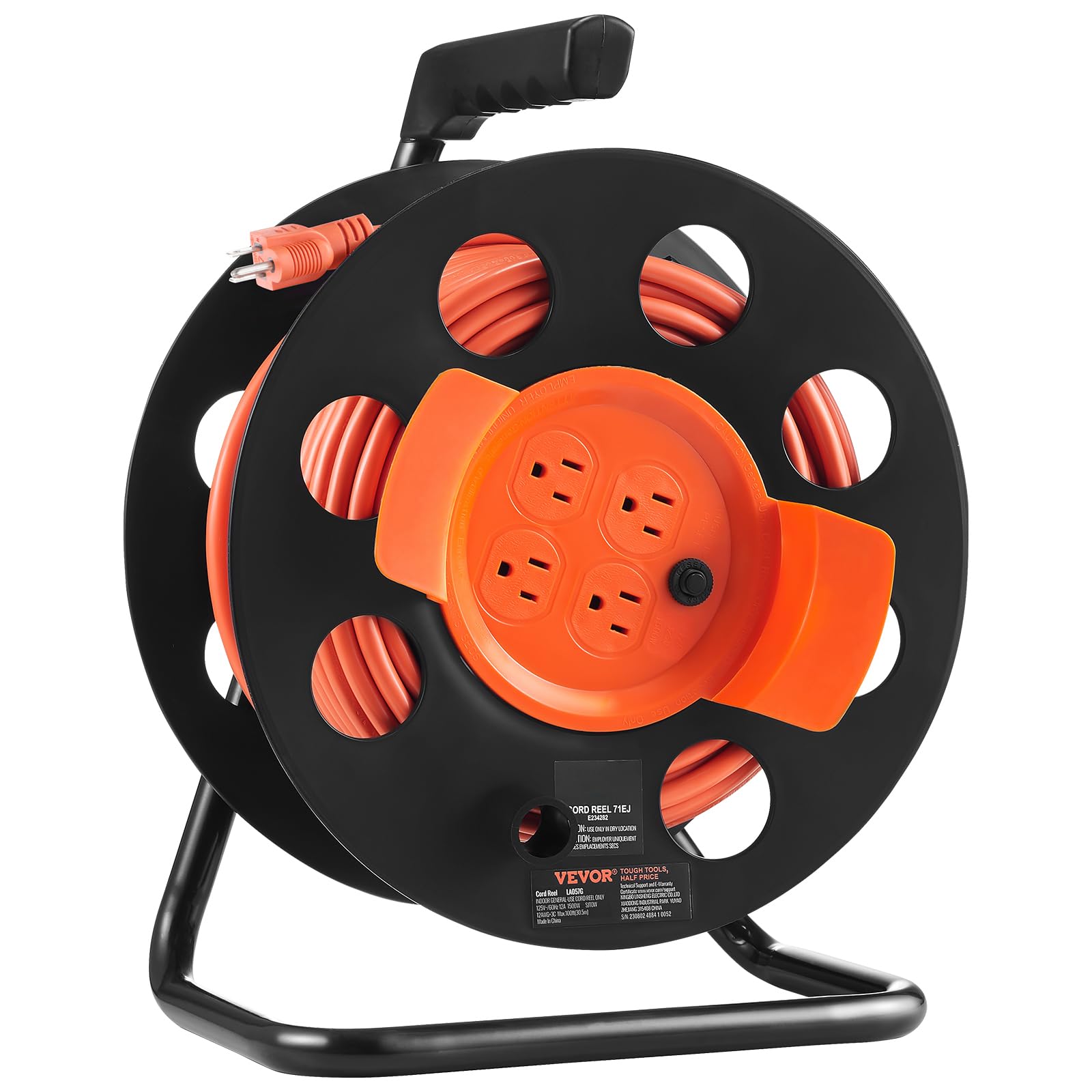 VEVOR 100 ft 12 AWG Reel