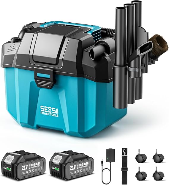 Seesii 2.6-Gallon Wet Dry Vac