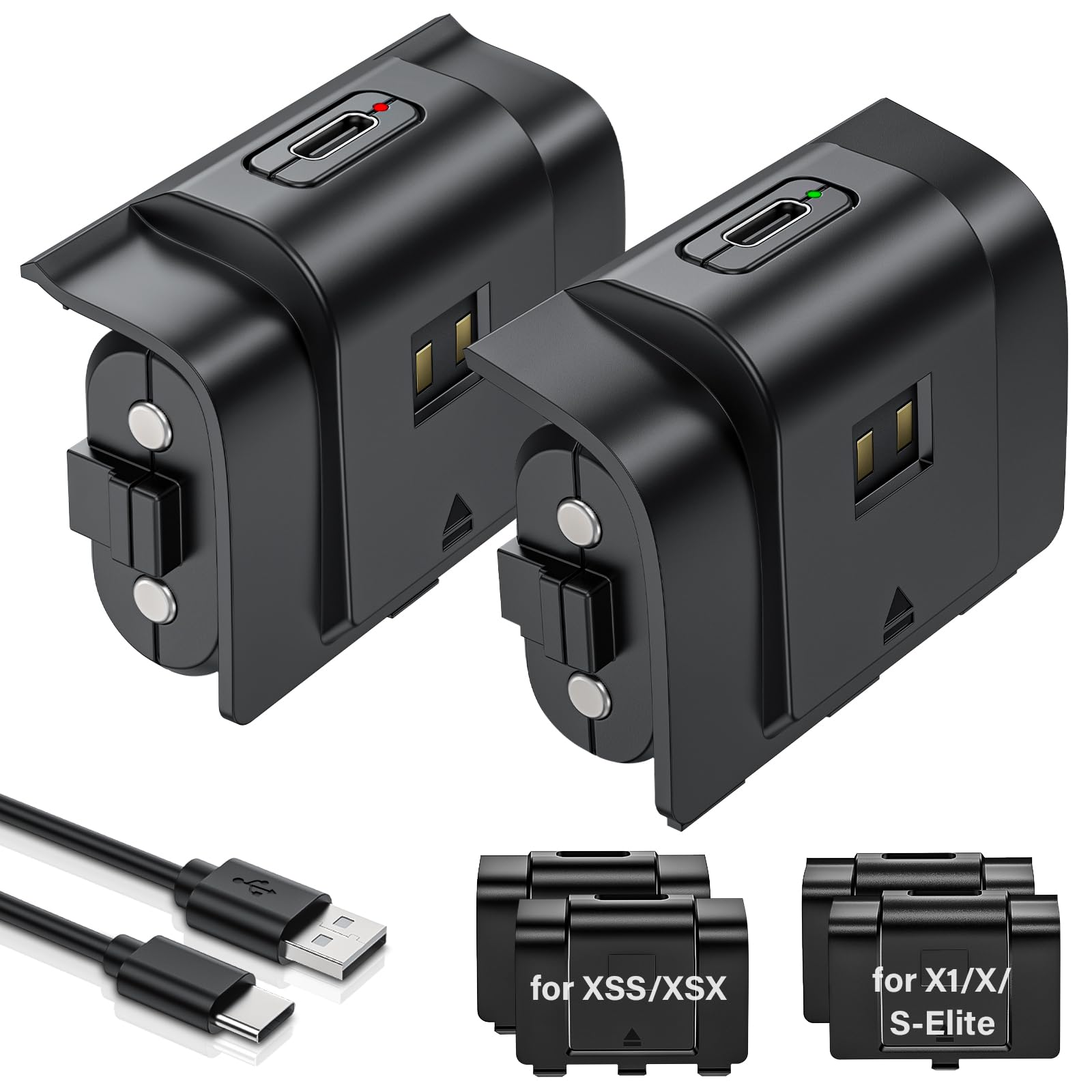 2er-Set Xbox-Akkus mit 4800 mWh