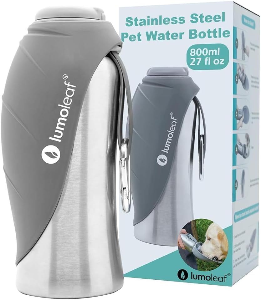 Przenośna butelka na wodę LumoLeaf dla psów (800 ml)