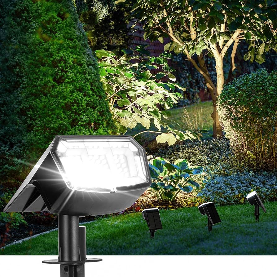 AUDERWIN Solar Spotlights 4 Pack