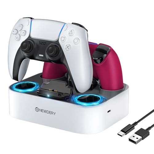 NEWDERY PS5 Controller Charger Station