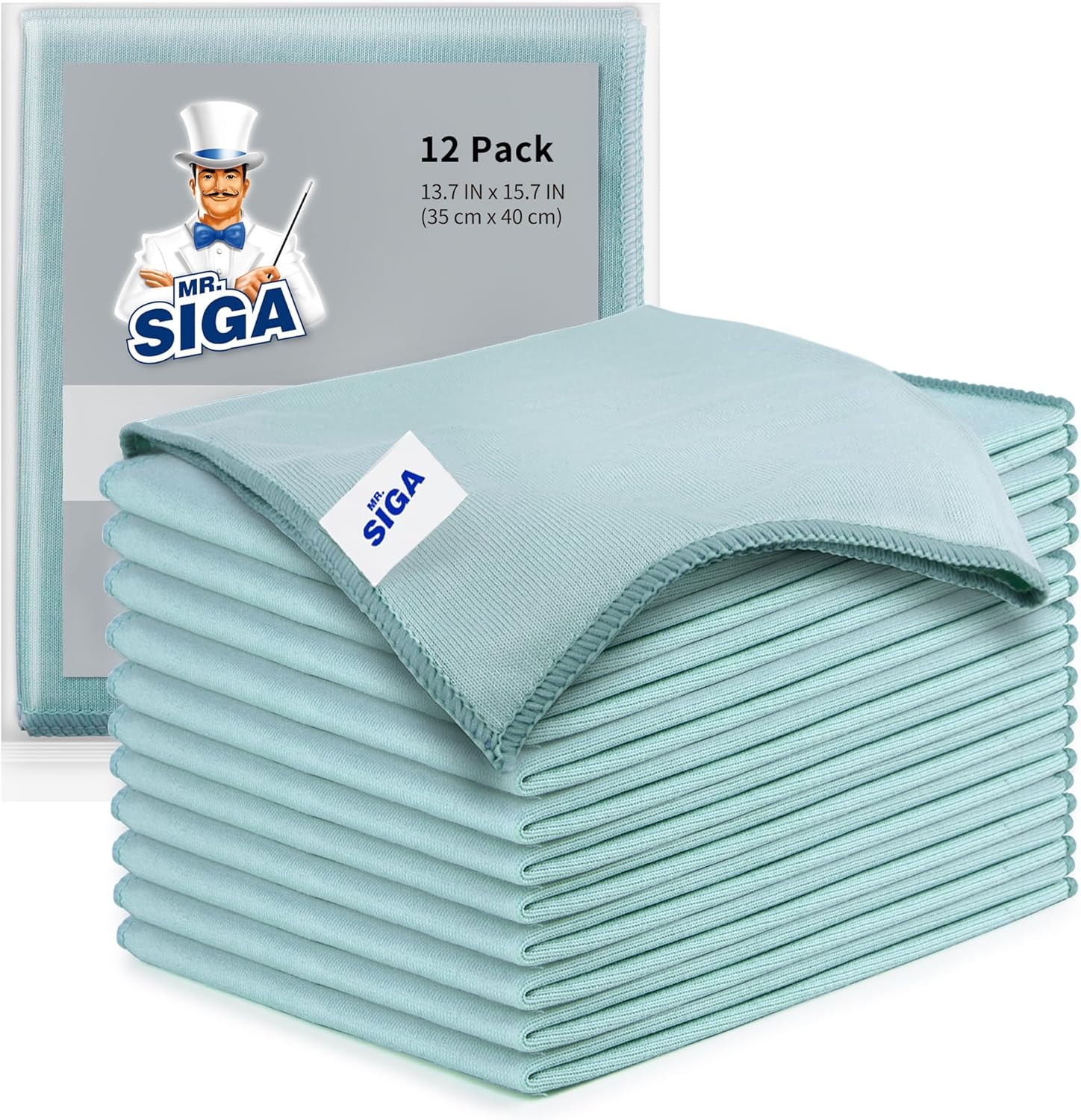 MR.SIGA Glass Cloths 12-Pack