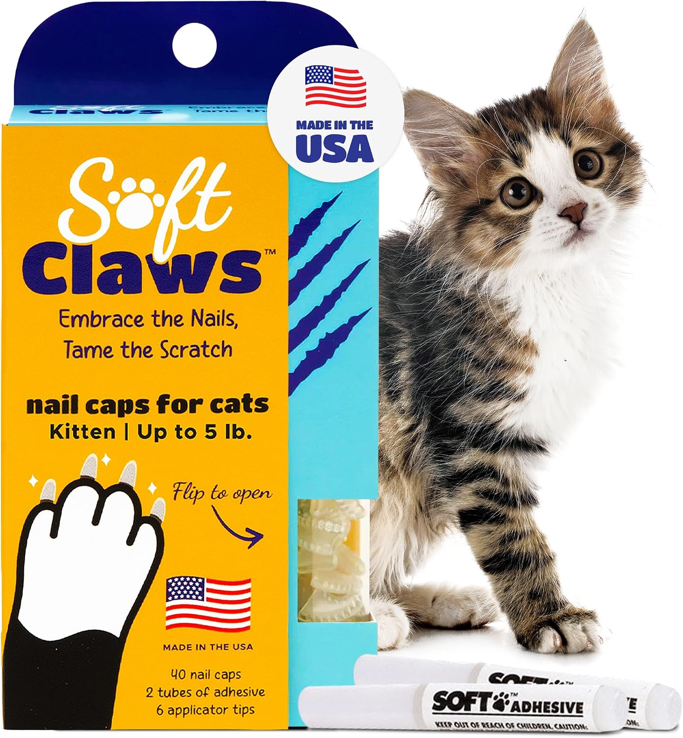 Soft Claws Kitten Clear