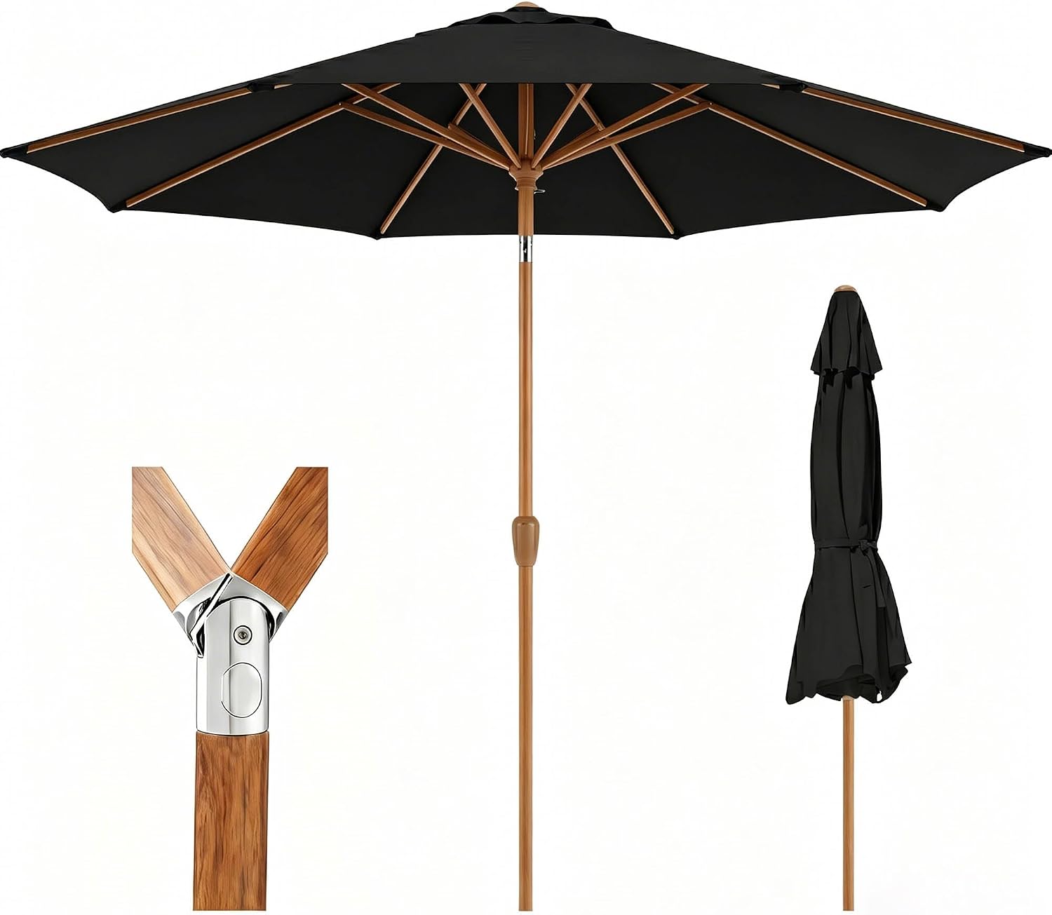 9 ft Patio Umbrella with Crank and Tilt