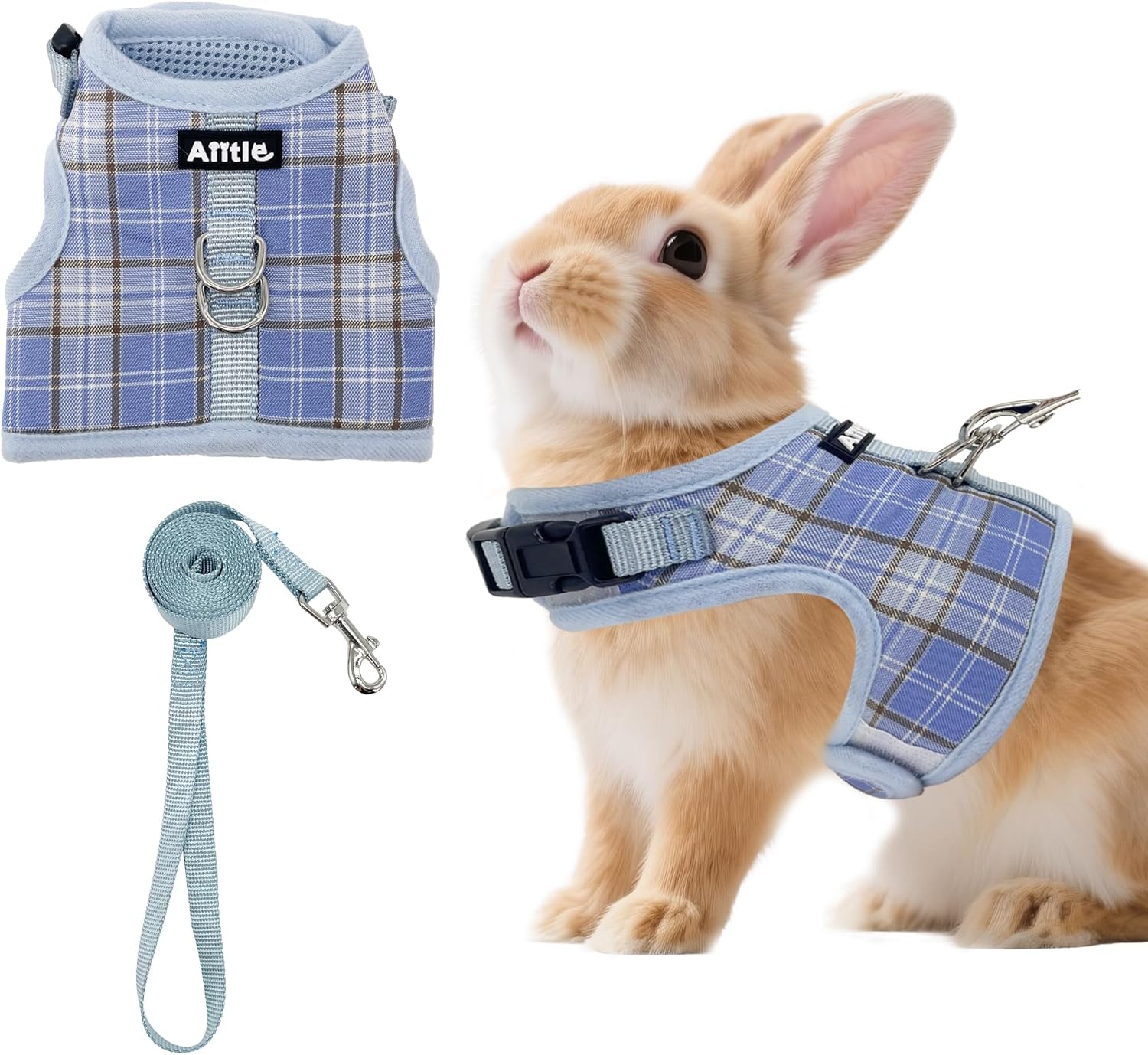 AIITLE Breathable Rabbit Harness and Leash Set