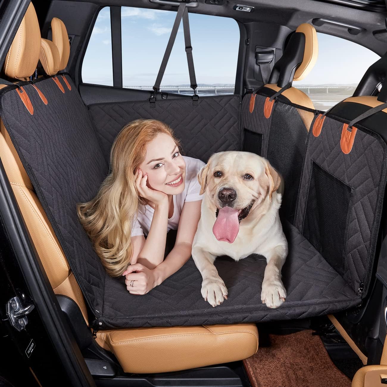 YJGF Hard Bottom Dog Car Seat Cover