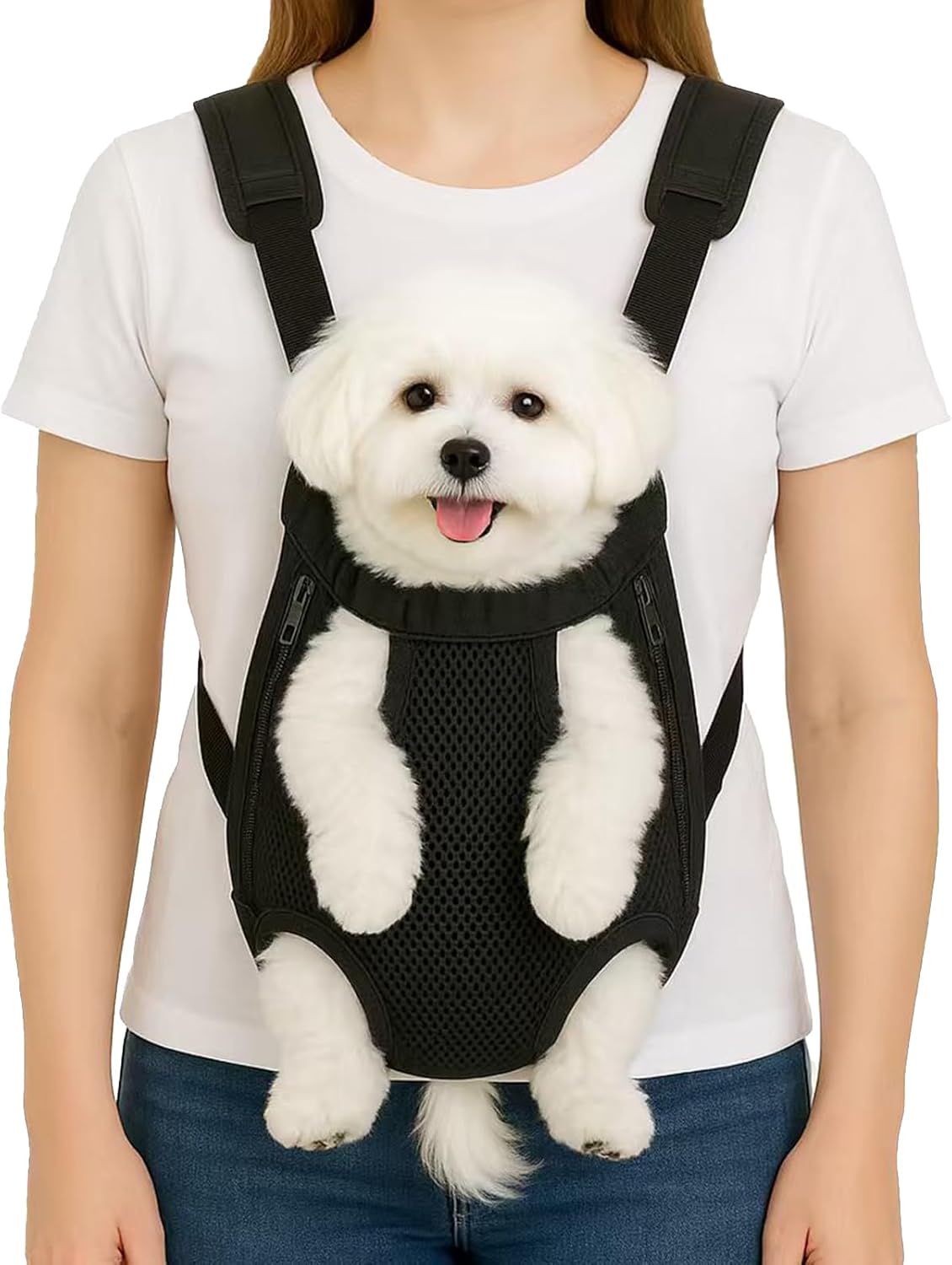 Mosago Dog Backpack Carrier, Front Chest Carrier for Small Dogs 7-11 lbs